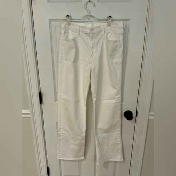 Mother Denim Jeans The Kick It in Fairest of Them All White jeans sz 32 - Picture 3 of 8